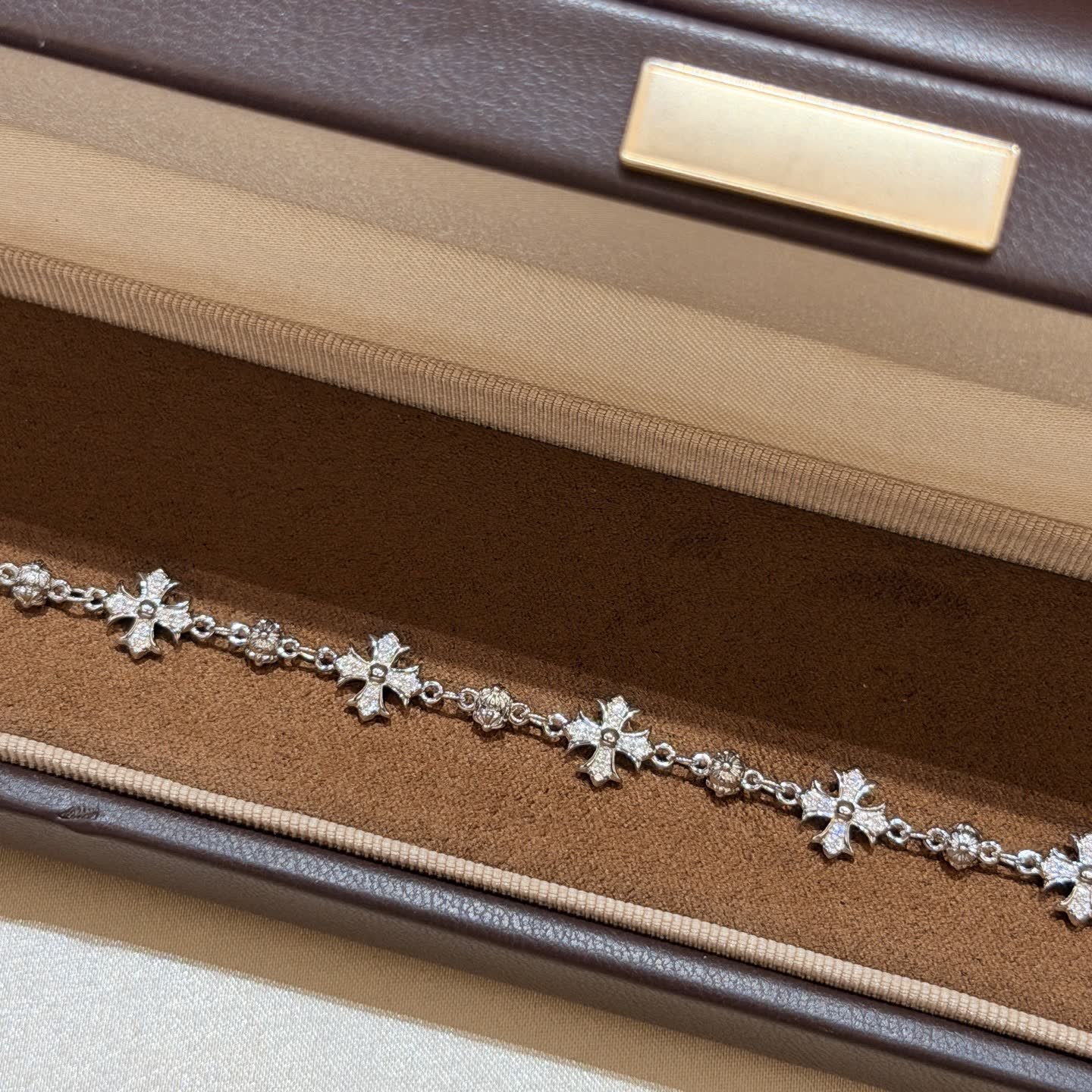 Chrome Hearts Silver Flower Bracelet